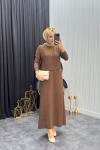 Eyşan Elbise Kahverengi