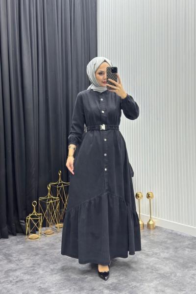 Dalya Kot Elbise Siyah