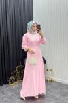İncili Elbise Pembe