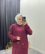 Sude Takım Bordo Bordo