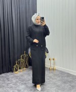 Sude Takım Siyah Siyah