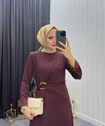 Hera Elbise Bordo Bordo