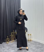 Başak Elbise Siyah Siyah