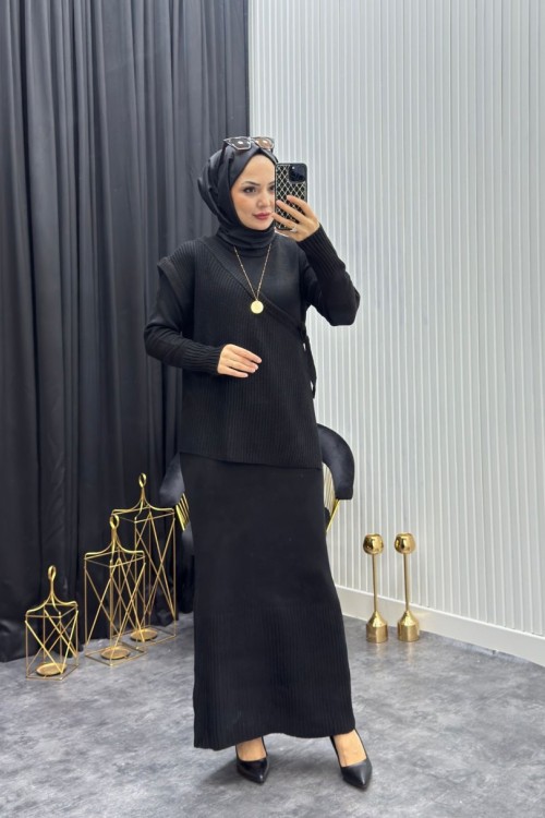 Başak Elbise Siyah
