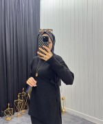 Başak Elbise Siyah Siyah