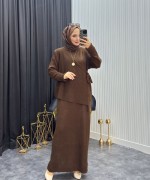 Başak Elbise Kahverengi  Kahverengi