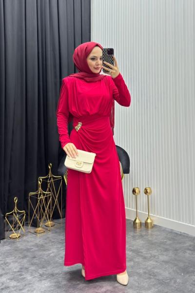 Aksa Elbise Kırmızı