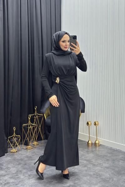 Aksa Elbise Siyah