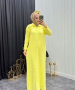 Nare Elbise Sarı Sarı