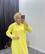 Nare Elbise Sarı Sarı