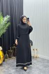 Canan Pelerin Elbise Siyah