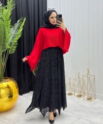 Yasmin Etek Siyah Siyah