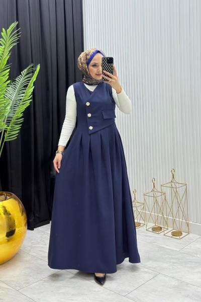 İsabel Elbise Lacivert