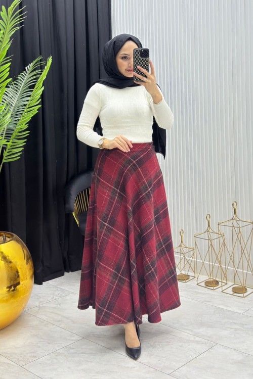 Eylül Etek Bordo