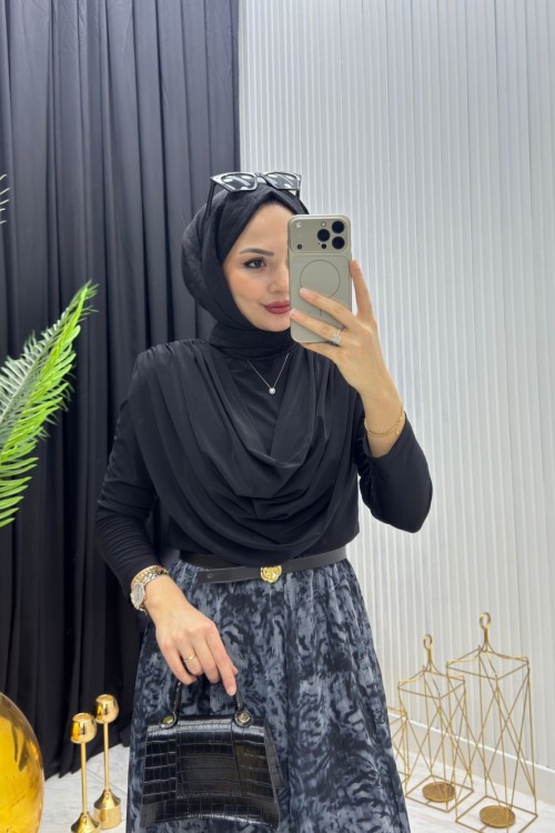 Serpil Sandy Tunik Siyah
