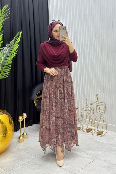 Serpil Sandy Tunik Bordo