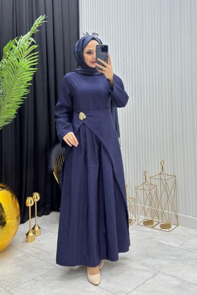 Nalya Elbise Lacivert