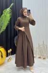 Nalya Elbise Kahverengi