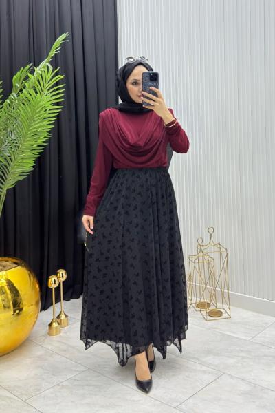 Flog Desen Takım Siyah