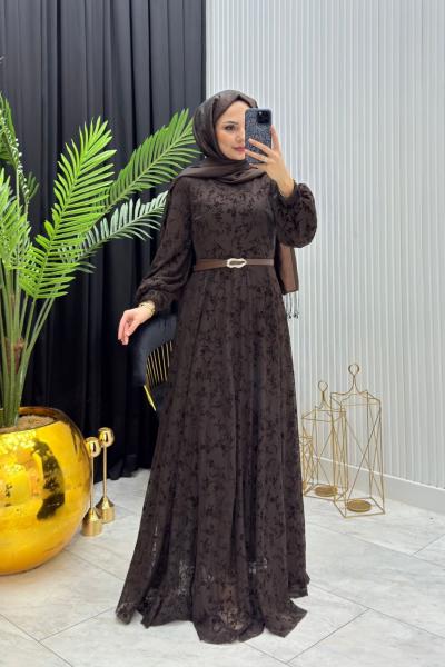 Gonca Dantel Elblse Kahverengi