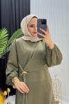 Viral Elbise Haki Yeşili