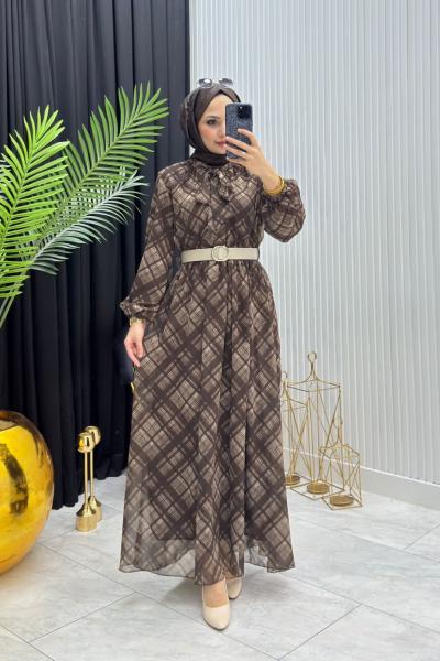 Lure Elbise Kahverengi