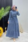 Beta Elbise Açık Mavi
