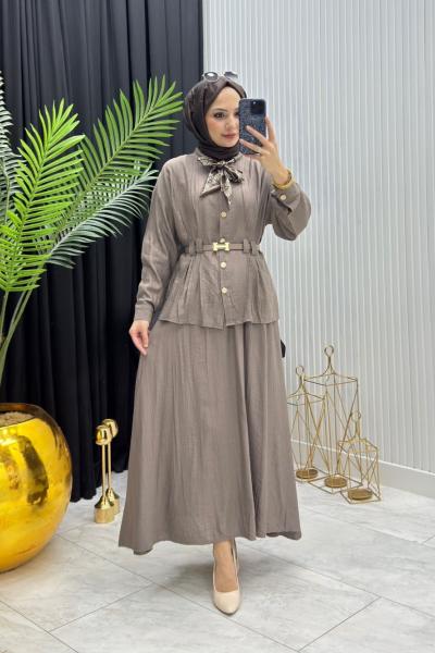 Fular Detaylı Takım Toprak