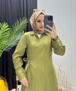Retro Ferace Yağ Yeşilş Yağ Yeşili