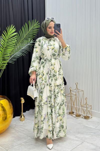 Meloni Elbise Yeşil