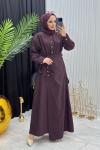 Zarafet  Elbise Bordo