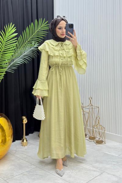 Hanedan Elbise Yağ Yeşili