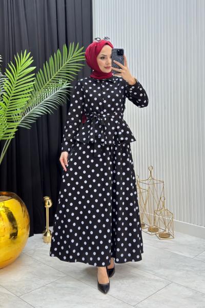 Puantiyeli Takım Siyah