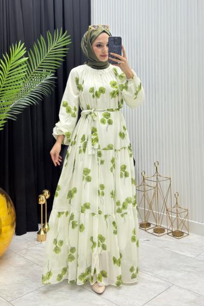 Gelincik Elbise Yeşil