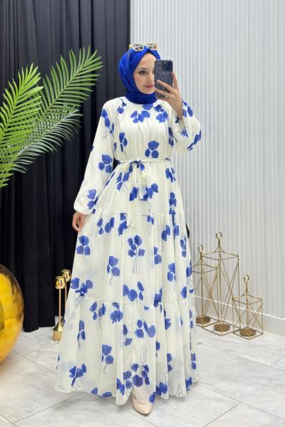 Gelincik Elbise Saks Mavisi