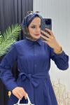 Gömlek Elbise Lacivert