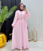 Zeynep Elbise Pembe Pembe