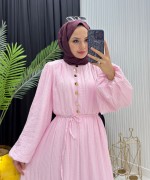 Zeynep Elbise Pembe Pembe