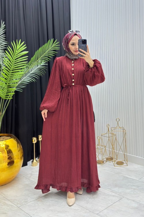 Zeynep Elbise Bordo