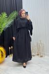 Pelerinli Elbise Siyah
