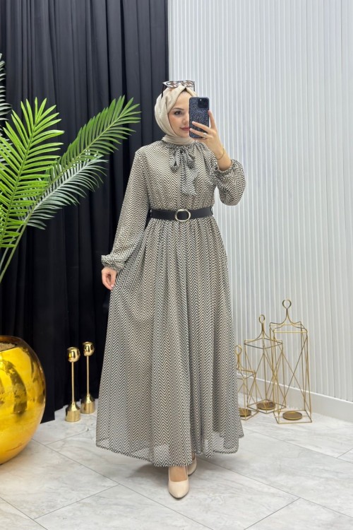 Leyla Elbise Vizon