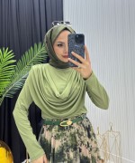 Serpil Bluz Yeşil Yeşil