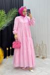 ZEREN ELBİSE PEMBE