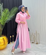 GÖMLEK TUNİK PEMBE Pembe