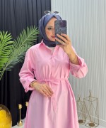 GÖMLEK TUNİK PEMBE Pembe