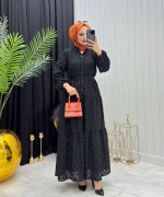 Aylen Elbise Siyah Siyah