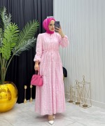 Aylen Elbise Pembe Pembe
