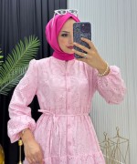 Aylen Elbise Pembe Pembe