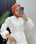 Aylen Elbise Beyaz Beyaz