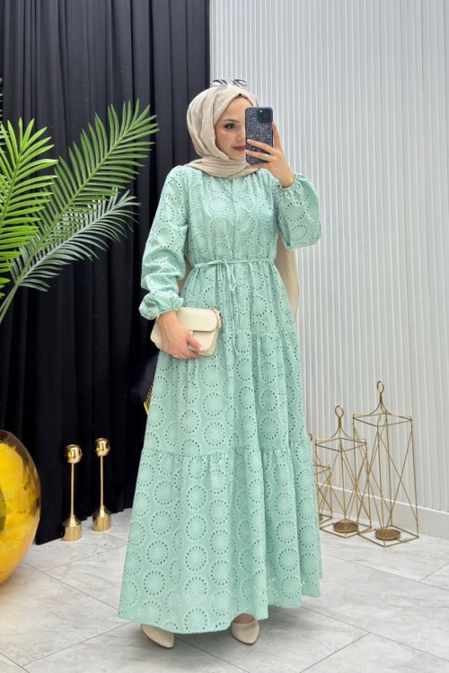 Aylen Elbise Mint Yeşili
